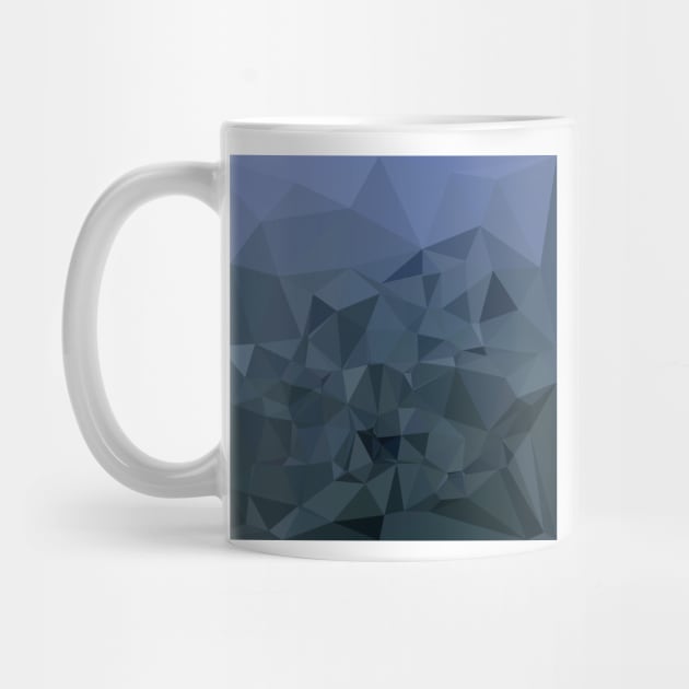 Medium Slate Blue Abstract Low Polygon Background by retrovectors